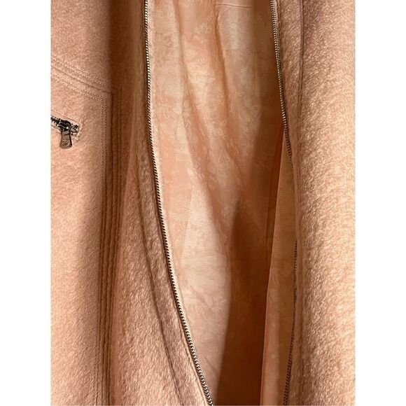 Jessica Simpson Tenth Anniversary Edition Wool Blend Zip Front Over Coat Pink 2x - Picture 4 of 9